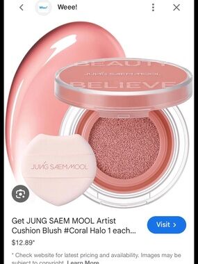 Jung Saem Mool Coral Halo Artist Cushion Blush